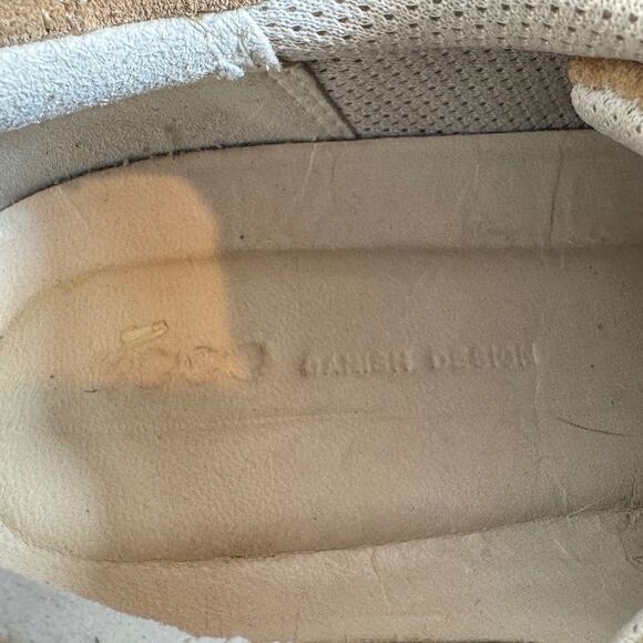 ECCO sneakers tan suede lace up comfortable walking shoes arch support - Sz 8 - Picture 6 of 8